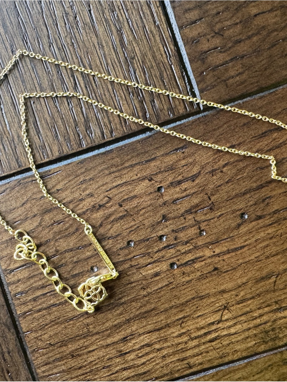 Kendra Scott Gold Bar Pendant Necklace